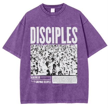 Therefore Go And Make Disciples Snowflake Vintage Washed T-Shirt