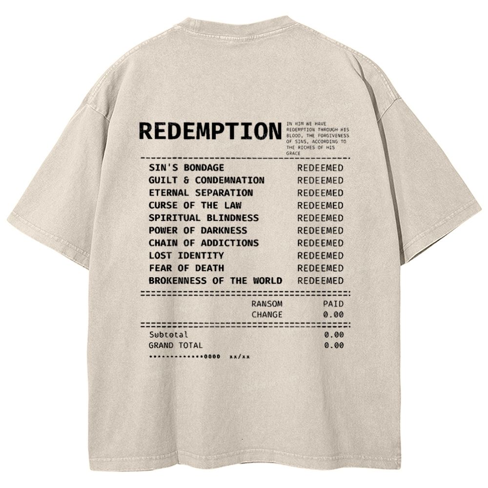 Redemption Snowflake Vintage Washed T-Shirt