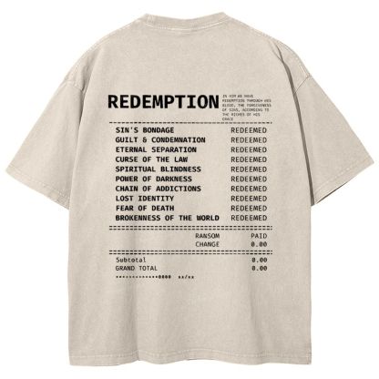 Redemption Snowflake Vintage Washed T-Shirt