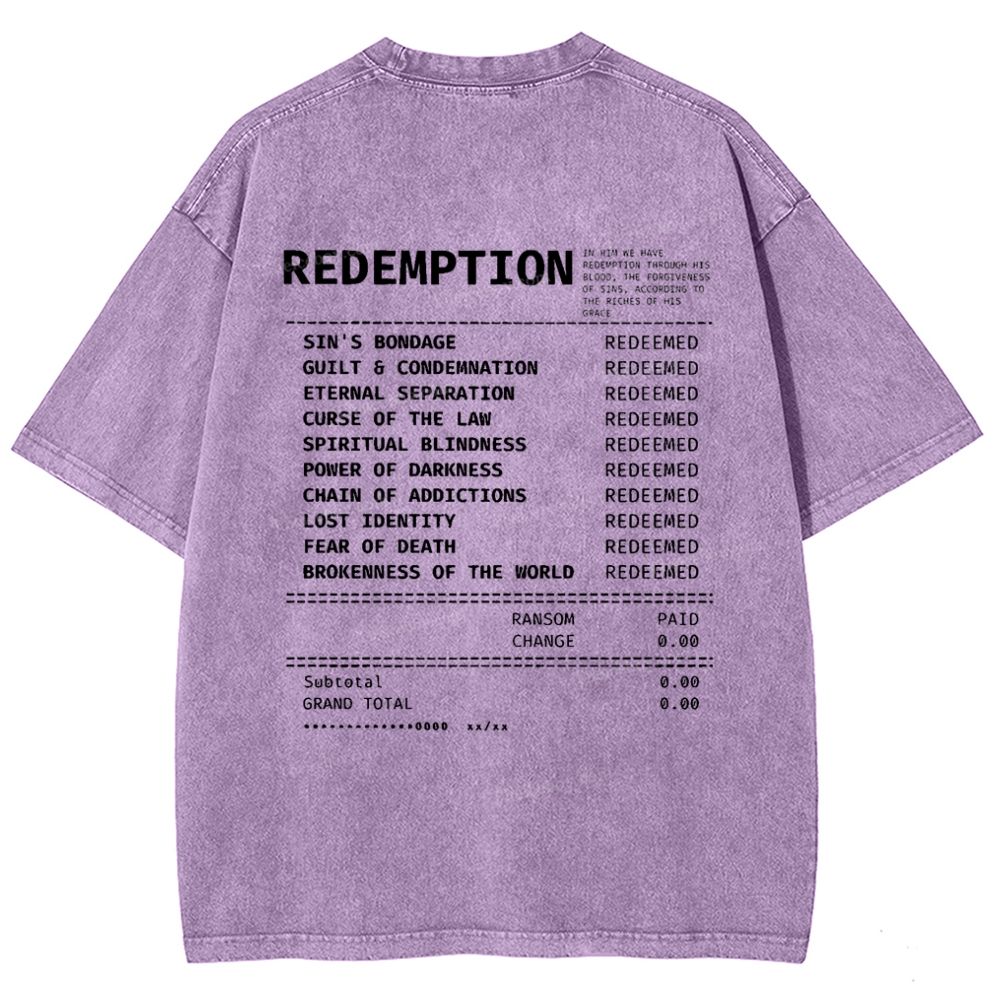 Redemption Snowflake Vintage Washed T-Shirt