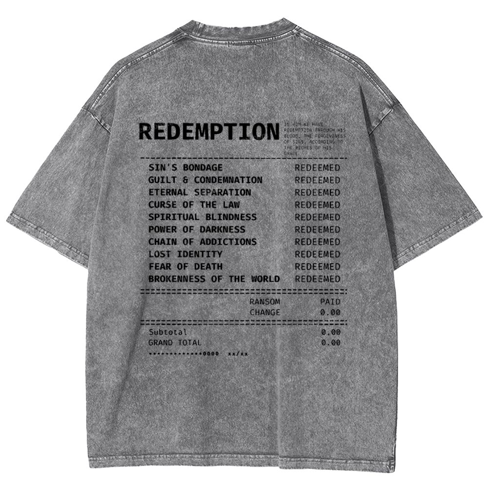 Redemption Snowflake Vintage Washed T-Shirt