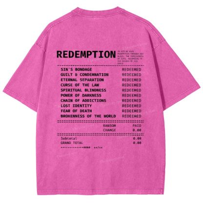 Redemption Snowflake Vintage Washed T-Shirt