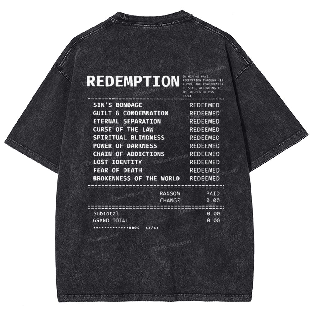 Redemption Snowflake Vintage Washed T-Shirt