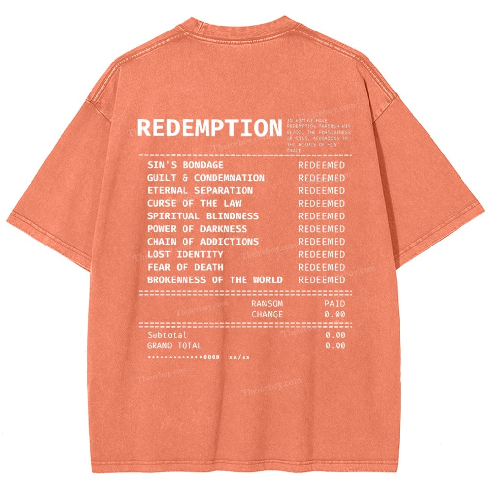 Redemption Snowflake Vintage Washed T-Shirt