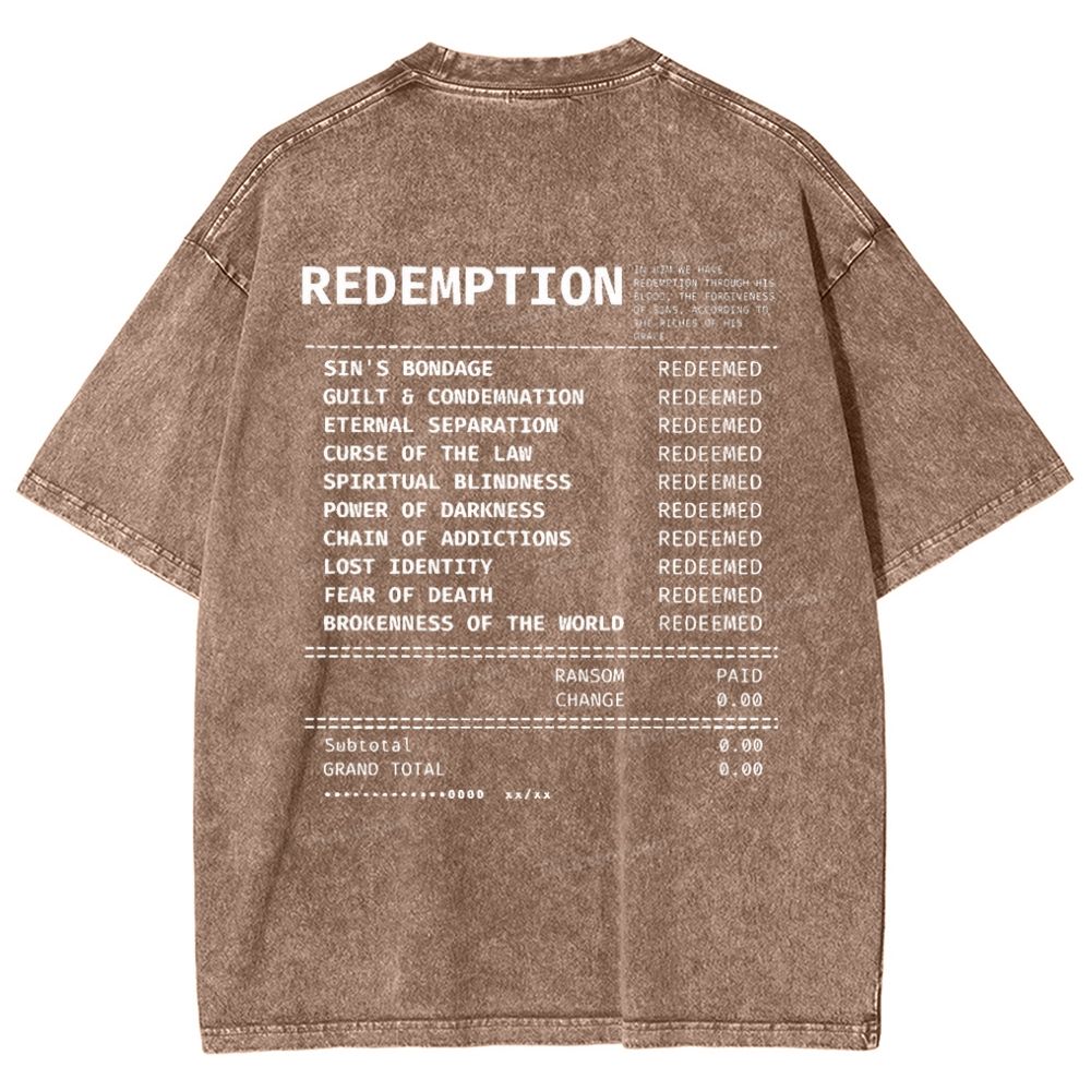 Redemption Snowflake Vintage Washed T-Shirt