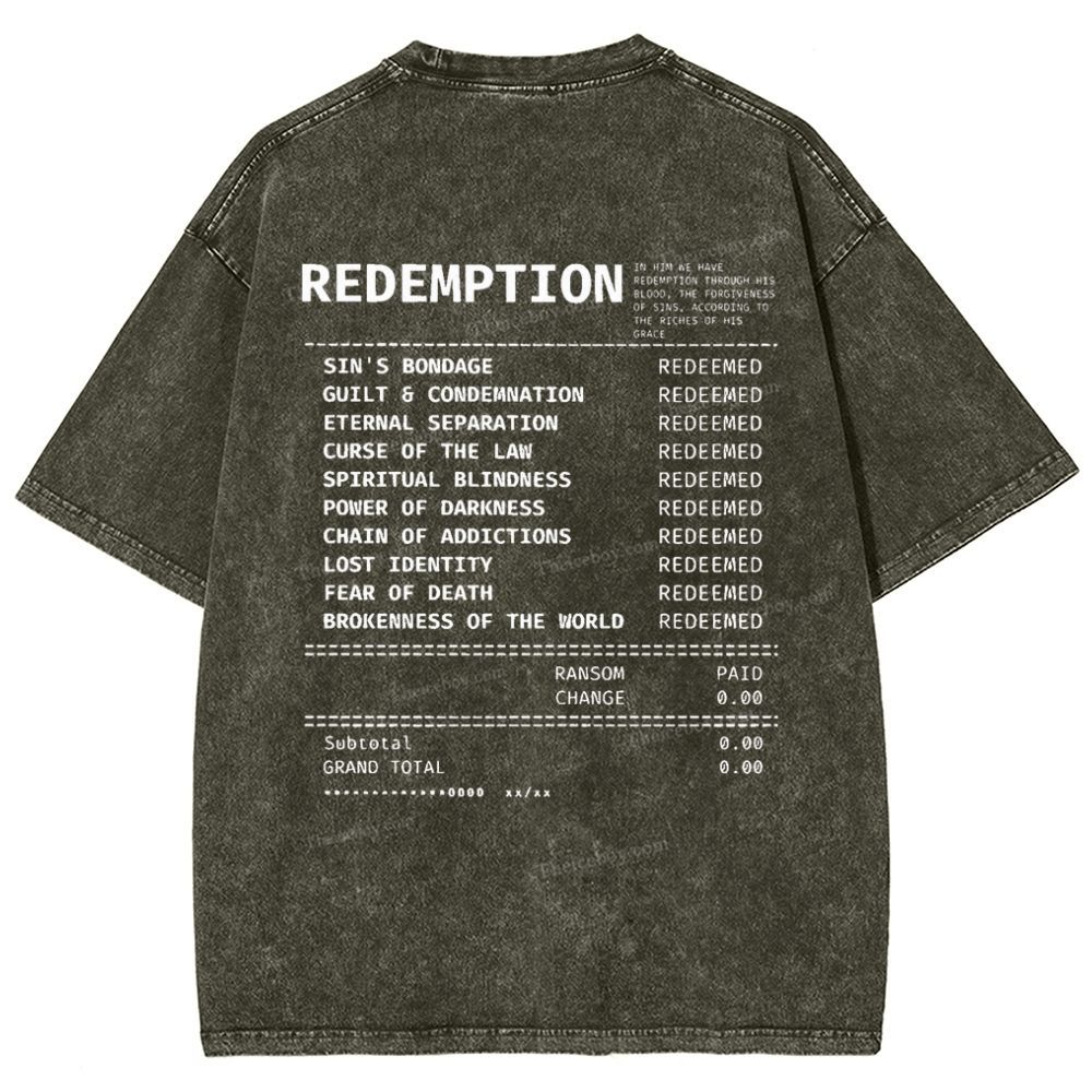 Redemption Snowflake Vintage Washed T-Shirt