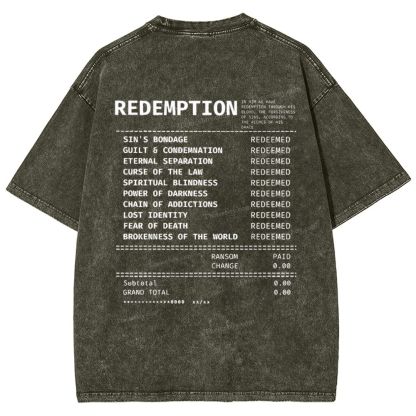 Redemption Snowflake Vintage Washed T-Shirt