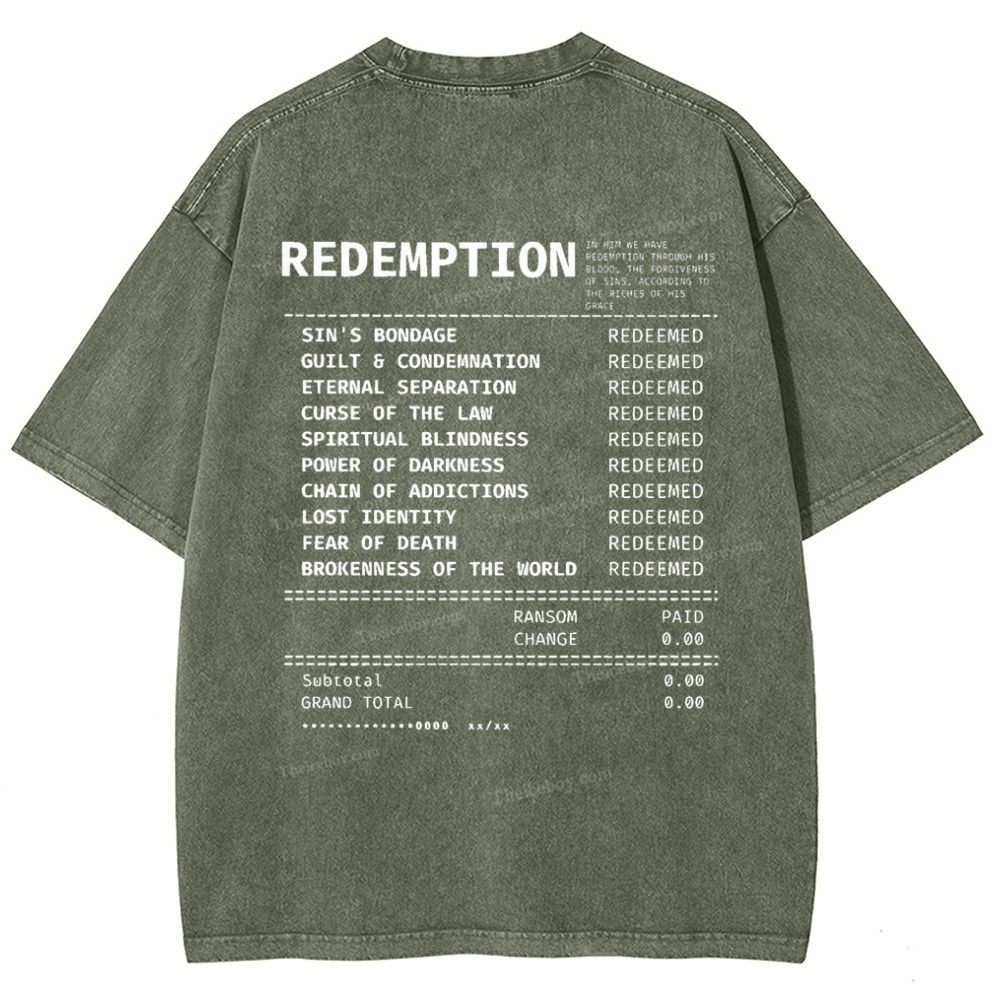 Redemption Snowflake Vintage Washed T-Shirt