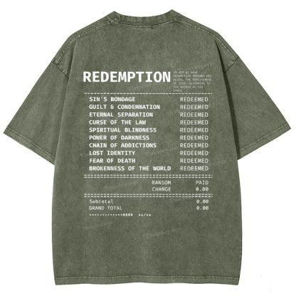 Redemption Snowflake Vintage Washed T-Shirt