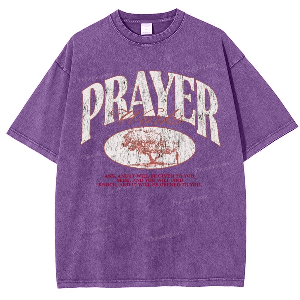 Prayer Snowflake Vintage Washed T-Shirt