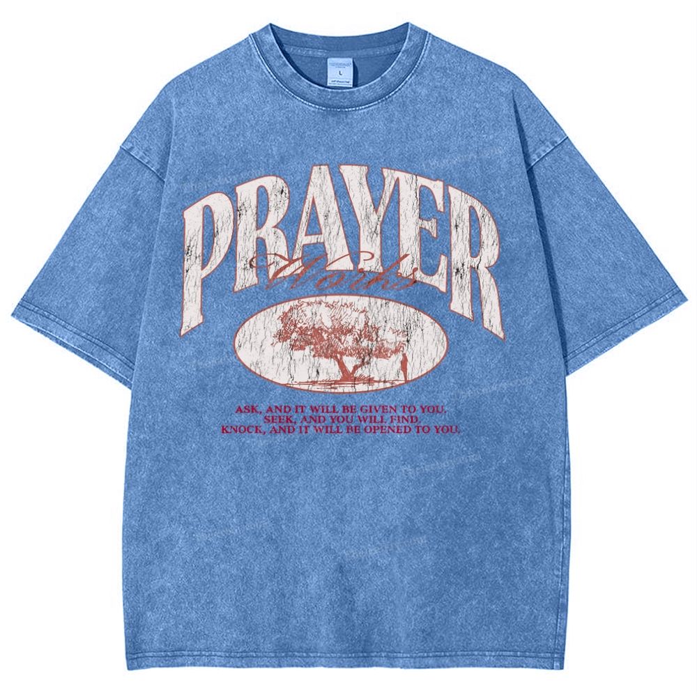 Prayer Snowflake Vintage Washed T-Shirt