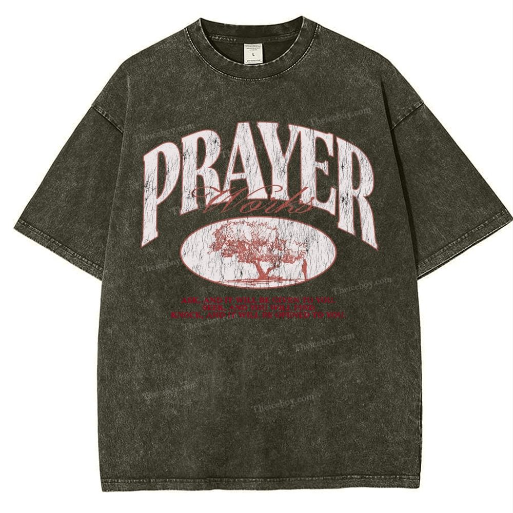 Prayer Snowflake Vintage Washed T-Shirt