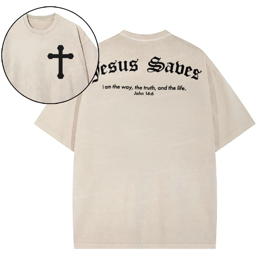 Jesus Sabes  Snowflake Vintage Washed T-Shirt
