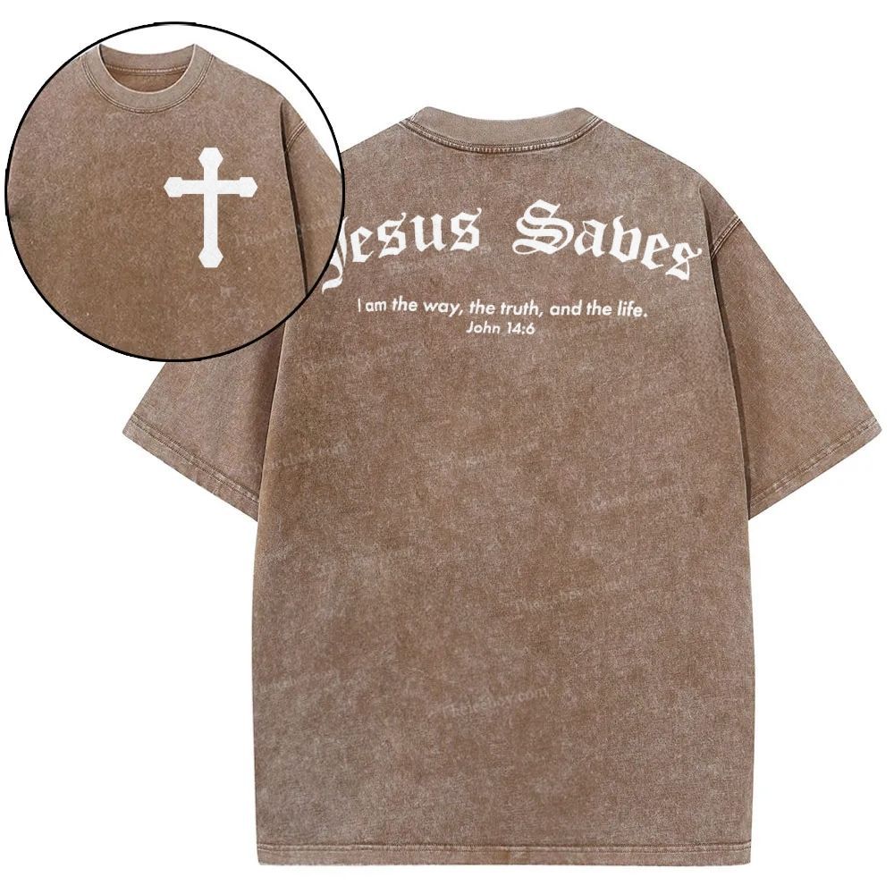 Jesus Sabes  Snowflake Vintage Washed T-Shirt