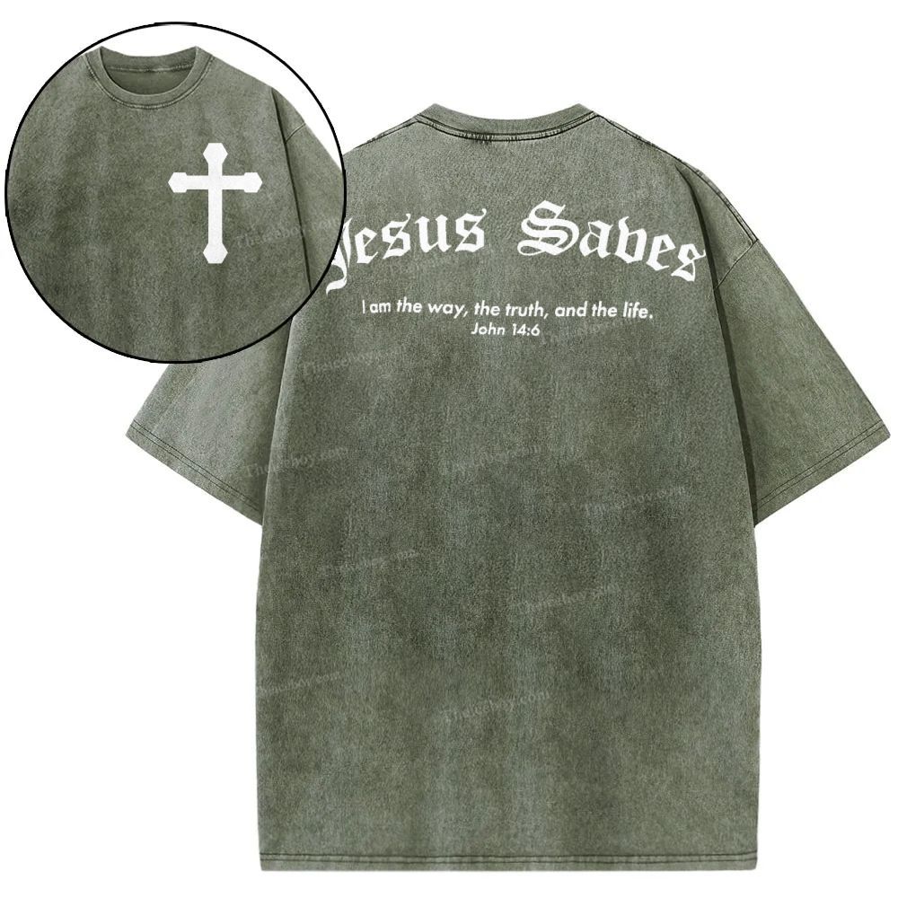 Jesus Sabes  Snowflake Vintage Washed T-Shirt