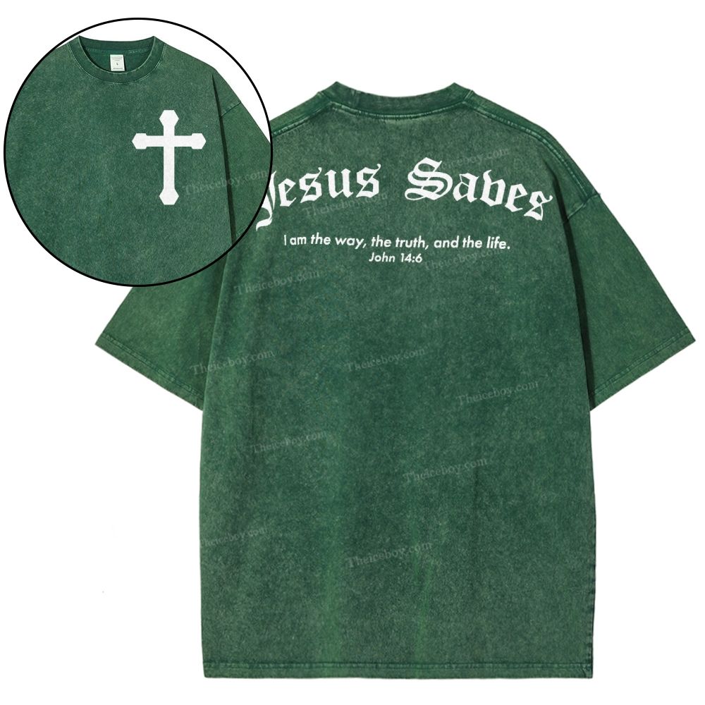 Jesus Sabes  Snowflake Vintage Washed T-Shirt