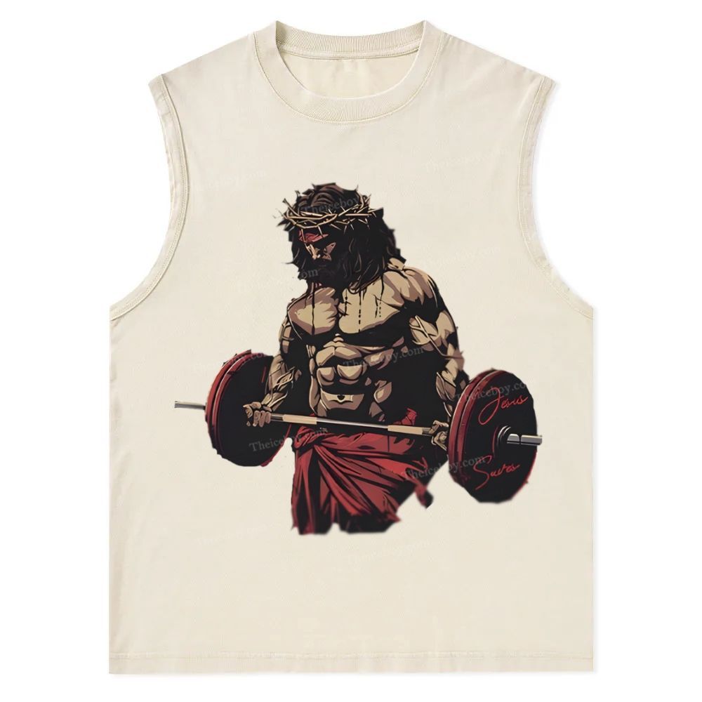 The Road to Rebirth - Jesus Leads the Way Christian Snowflake Washed Vest