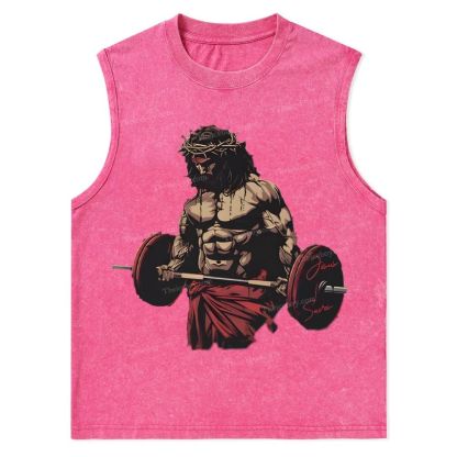 The Road to Rebirth - Jesus Leads the Way Christian Snowflake Washed Vest