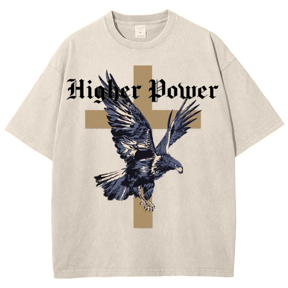 Higher power Snowflake Vintage Washed T-Shirt