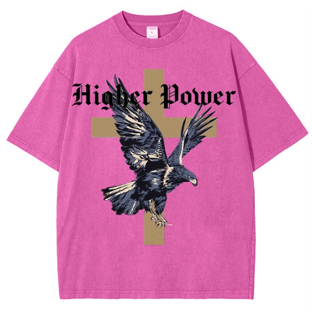 Higher power Snowflake Vintage Washed T-Shirt