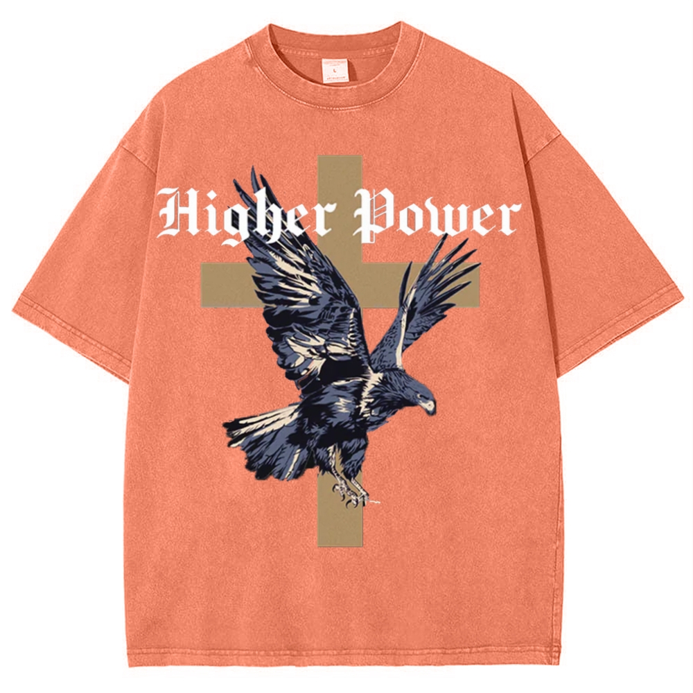 Higher power Snowflake Vintage Washed T-Shirt
