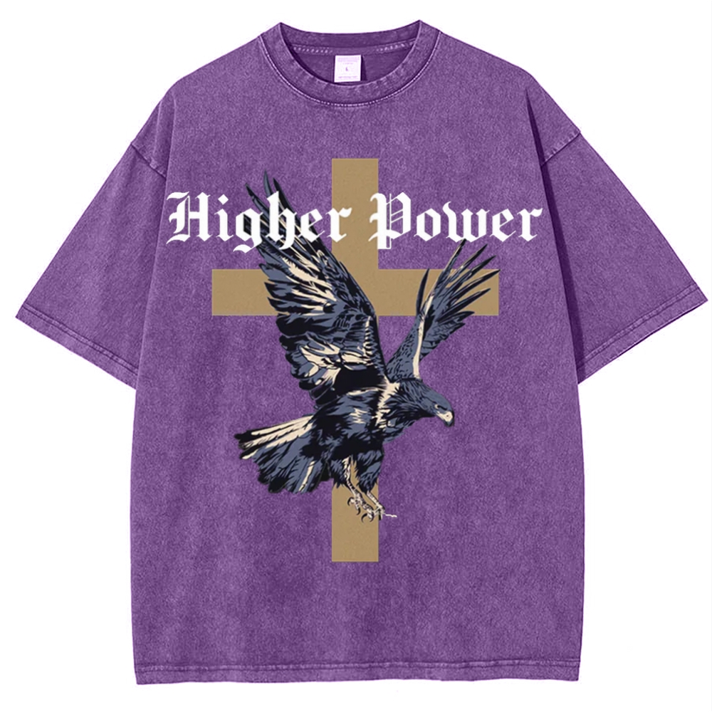 Higher power Snowflake Vintage Washed T-Shirt