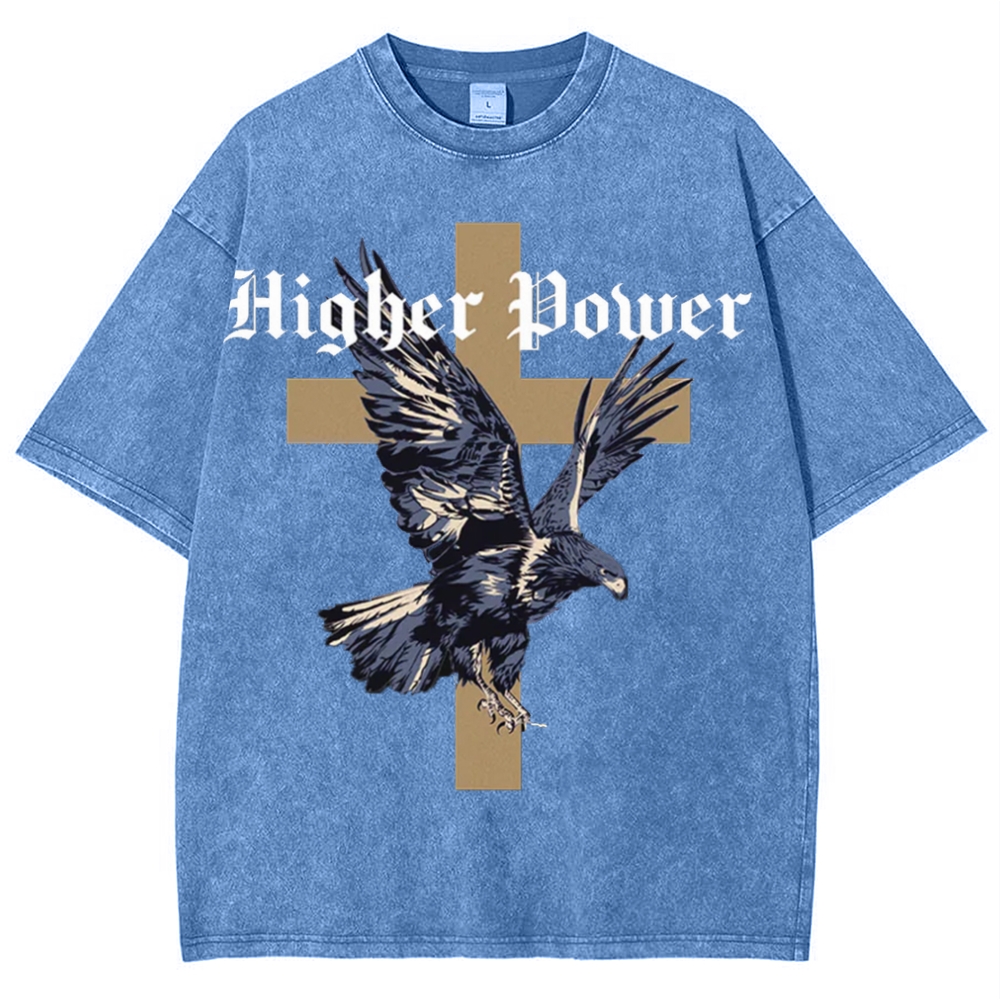 Higher power Snowflake Vintage Washed T-Shirt