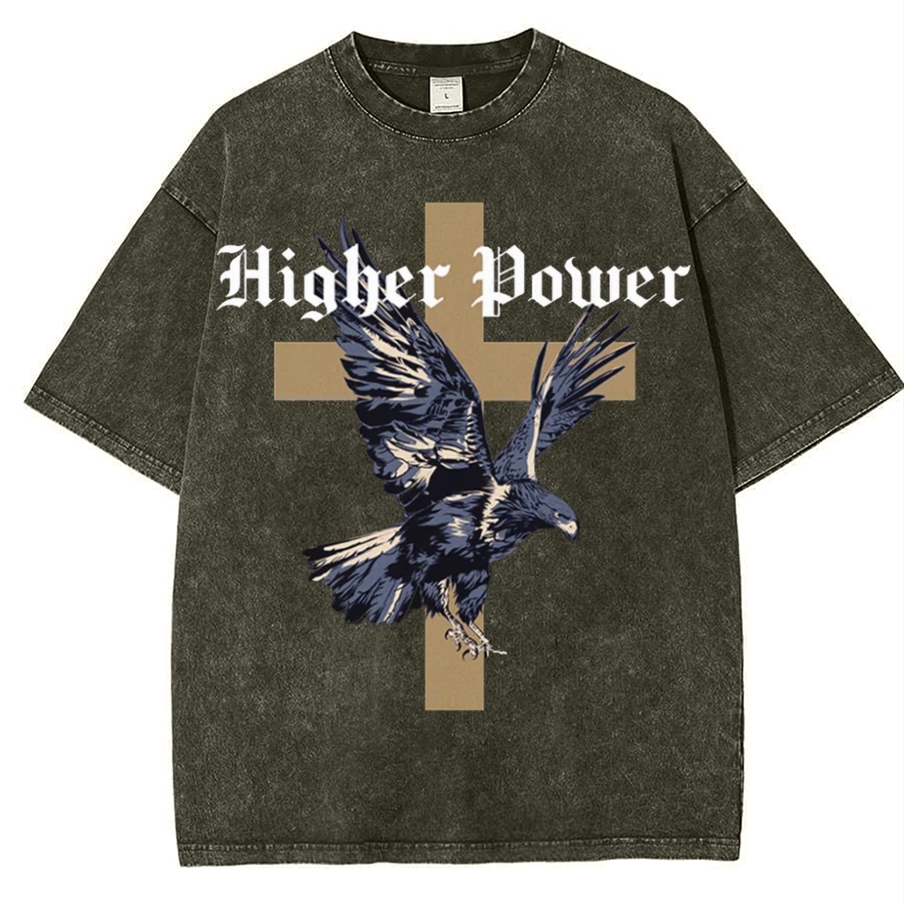Higher power Snowflake Vintage Washed T-Shirt