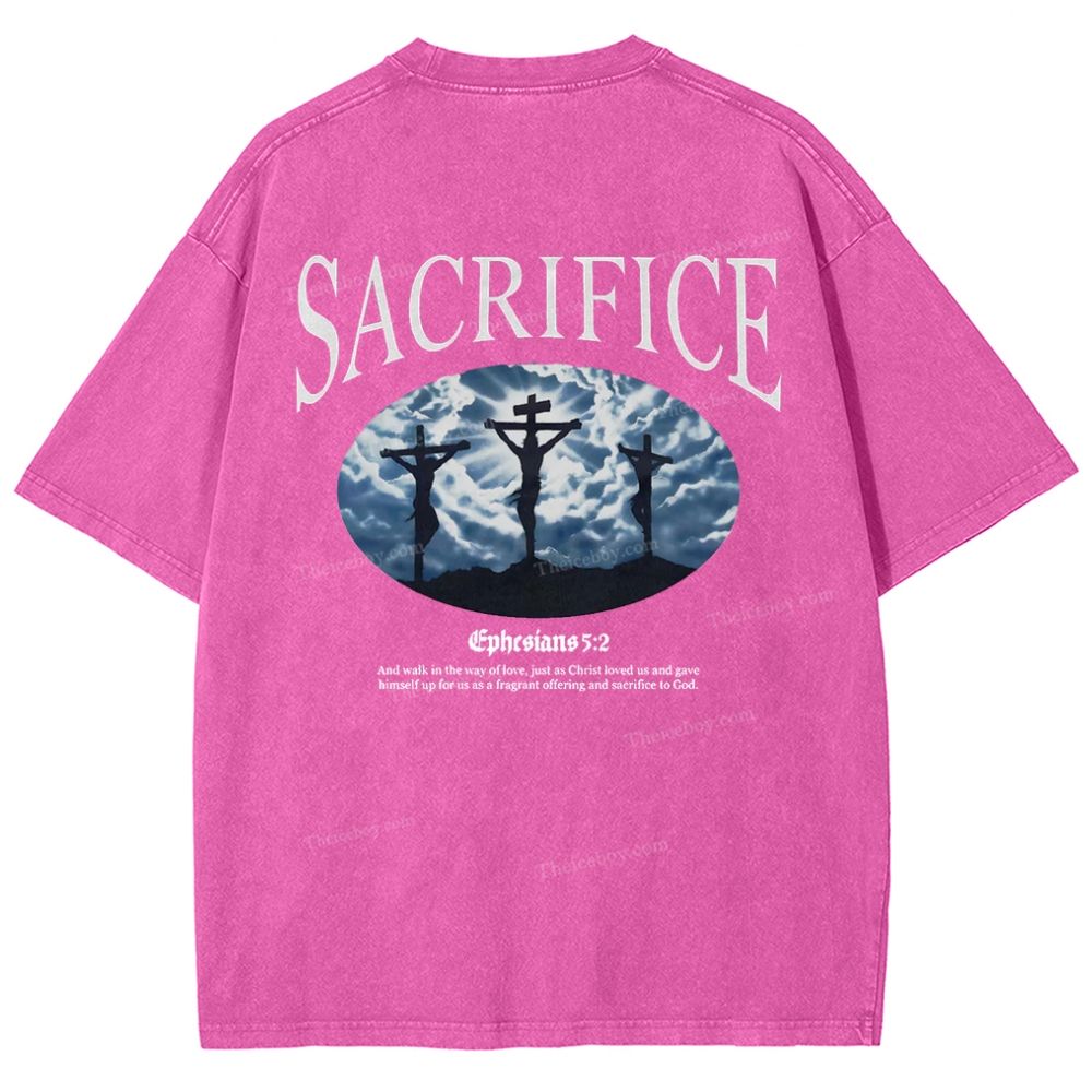 Sacrifice Snowflake Vintage Washed T-Shirt