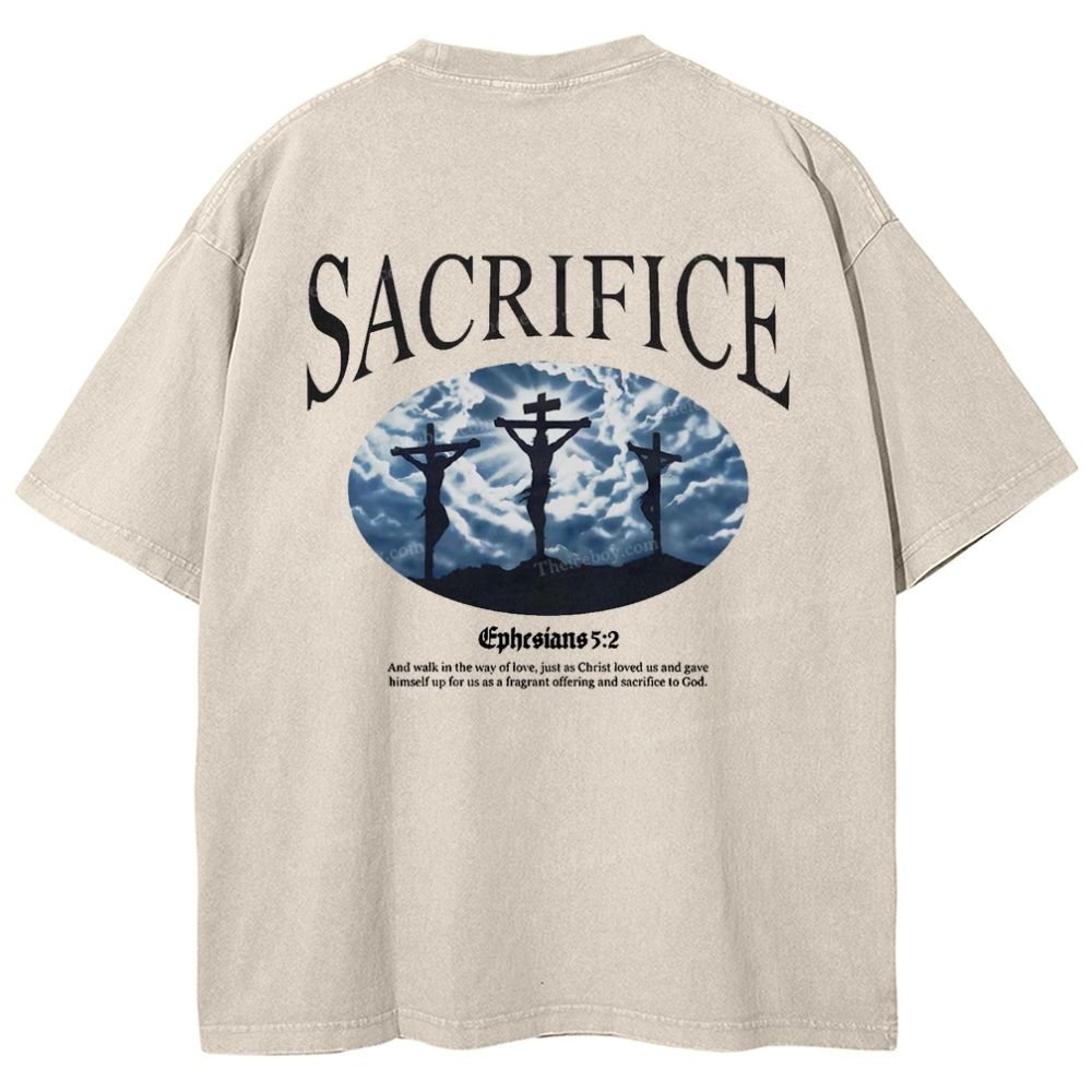Sacrifice Snowflake Vintage Washed T-Shirt