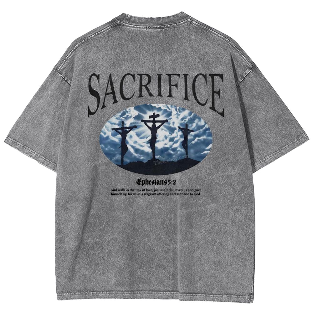 Sacrifice Snowflake Vintage Washed T-Shirt