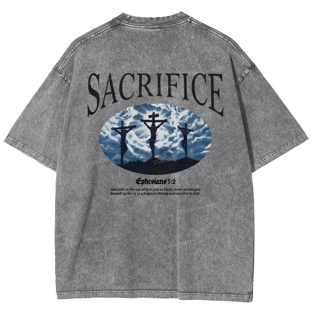 Sacrifice Snowflake Vintage Washed T-Shirt