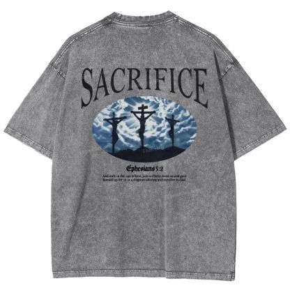 Sacrifice Snowflake Vintage Washed T-Shirt