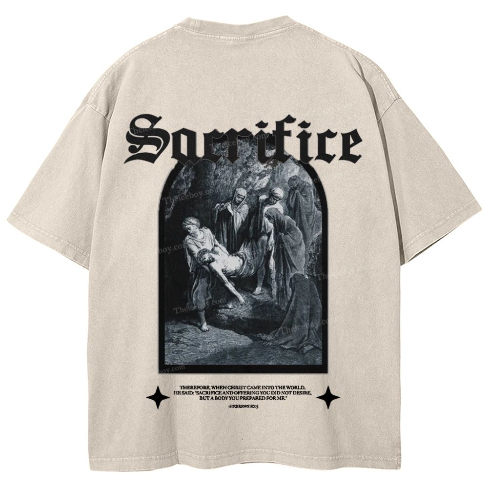 Sacrifice Snowflake Vintage Cotton T-Shirt