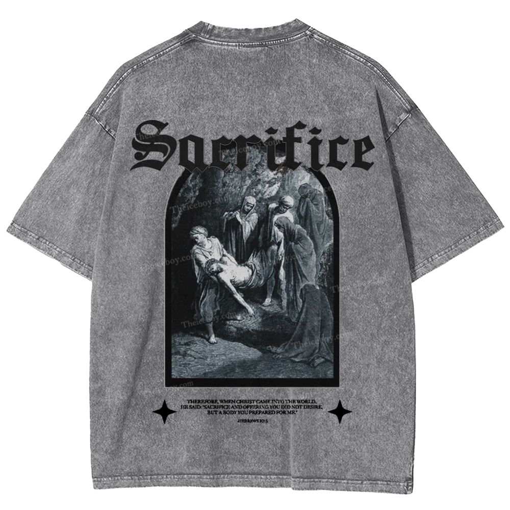 Sacrifice Snowflake Vintage Cotton T-Shirt