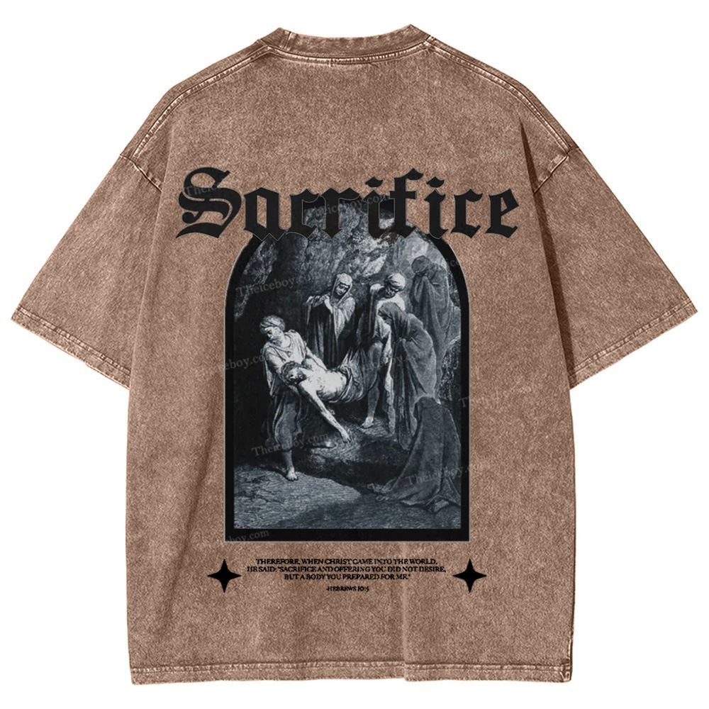 Sacrifice Snowflake Vintage Cotton T-Shirt