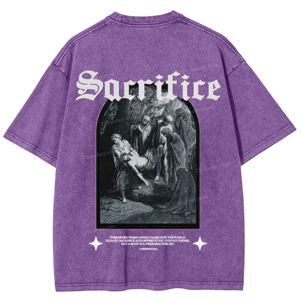 Sacrifice Snowflake Vintage Cotton T-Shirt