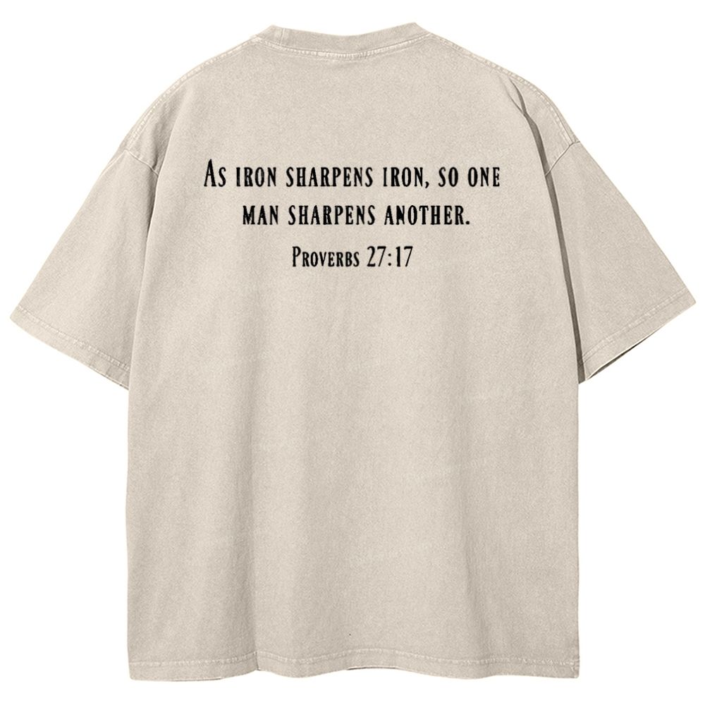 As Iron Sharpen Iron Snowflake Vintage Cotton T-Shirt