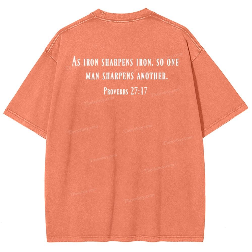 As Iron Sharpen Iron Snowflake Vintage Cotton T-Shirt