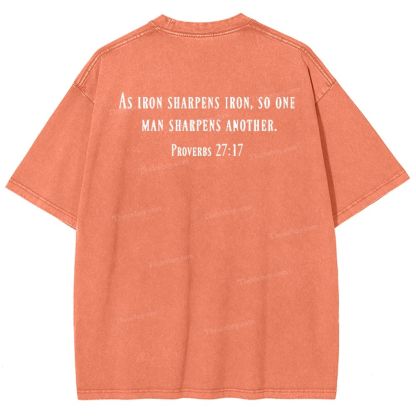 As Iron Sharpen Iron Snowflake Vintage Cotton T-Shirt