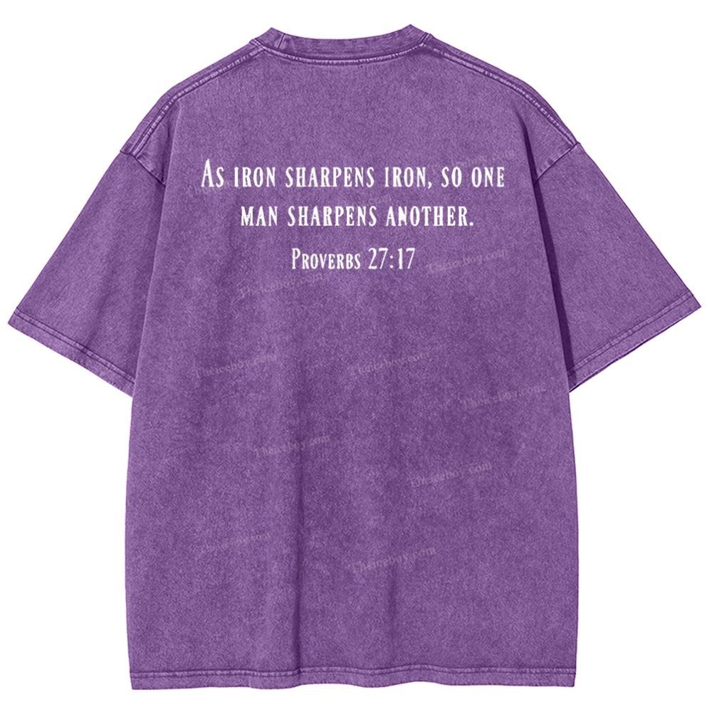 As Iron Sharpen Iron Snowflake Vintage Cotton T-Shirt