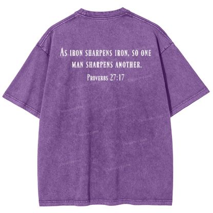 As Iron Sharpen Iron Snowflake Vintage Cotton T-Shirt