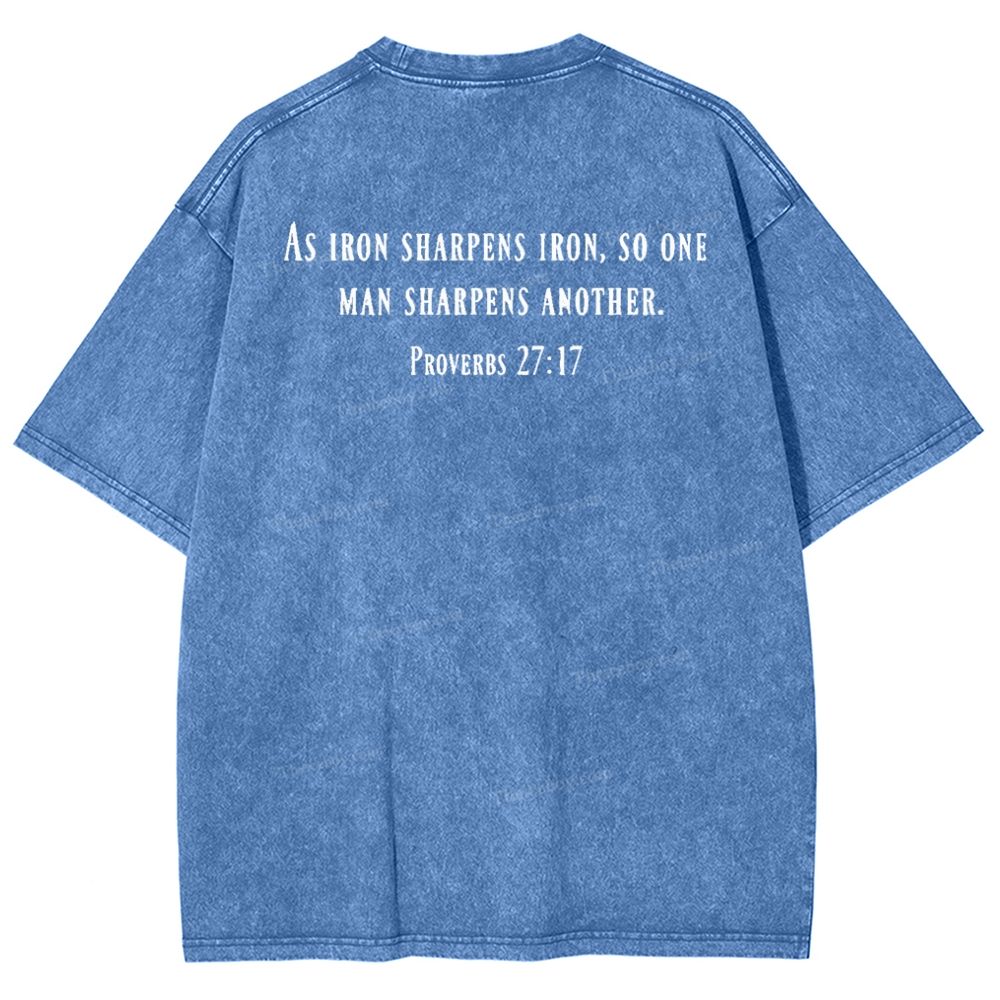 As Iron Sharpen Iron Snowflake Vintage Cotton T-Shirt