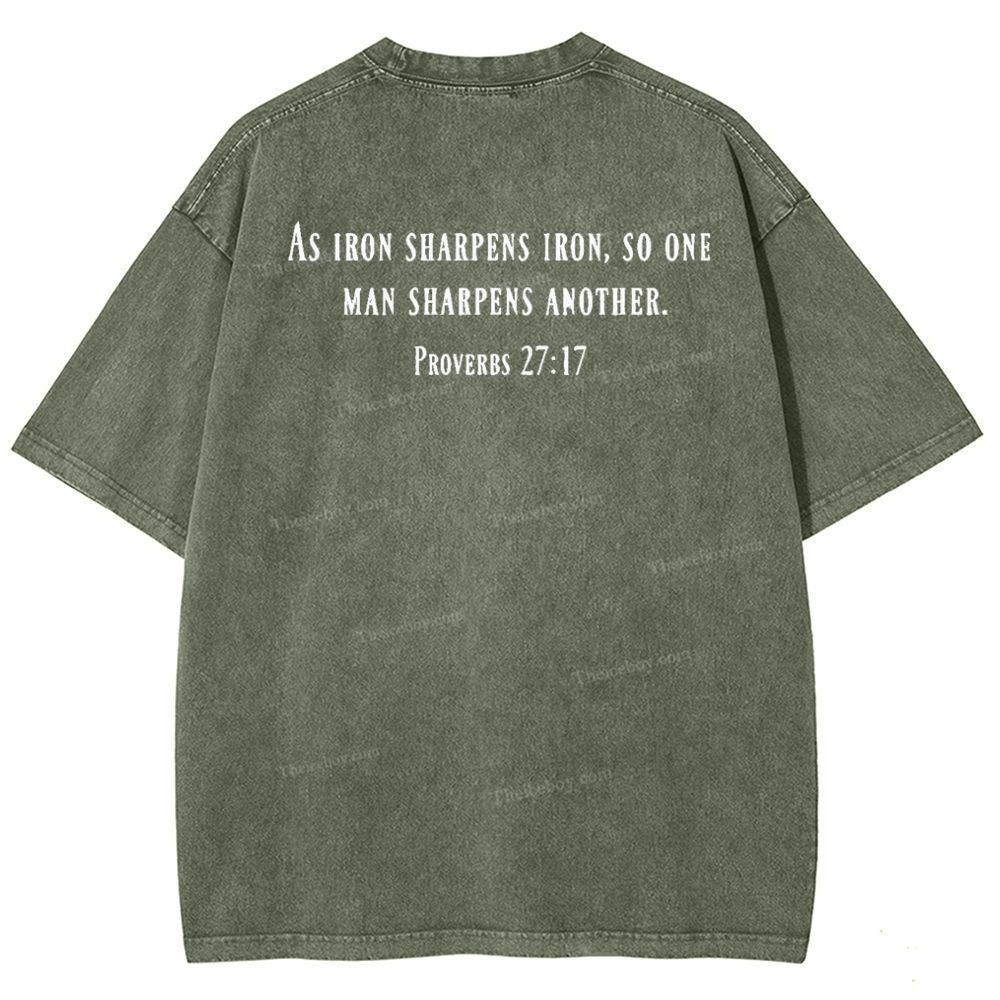 As Iron Sharpen Iron Snowflake Vintage Cotton T-Shirt