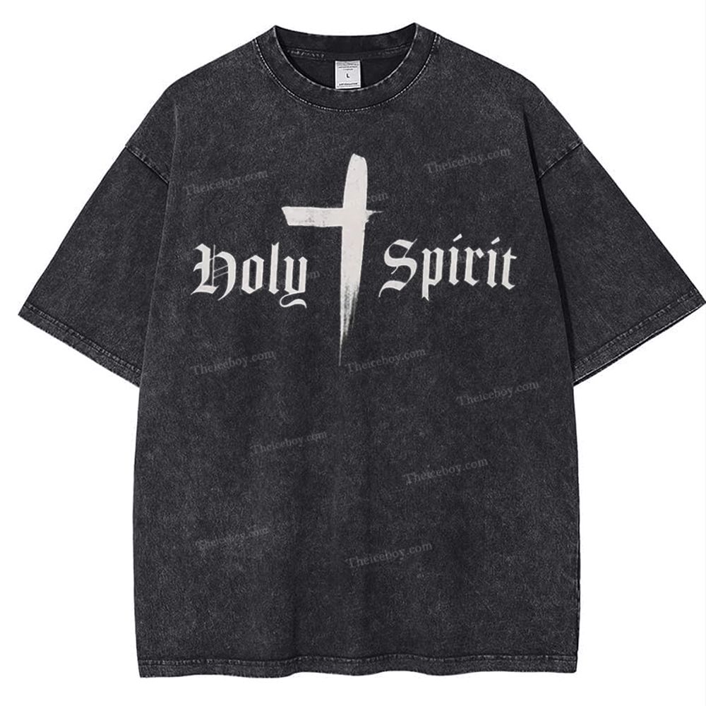 Holy Spirit Snowflake Vintage Washed T-Shirt