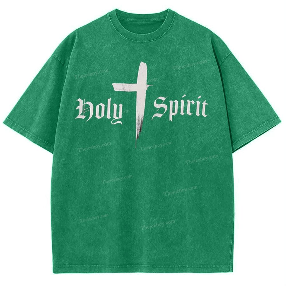 Holy Spirit Snowflake Vintage Washed T-Shirt