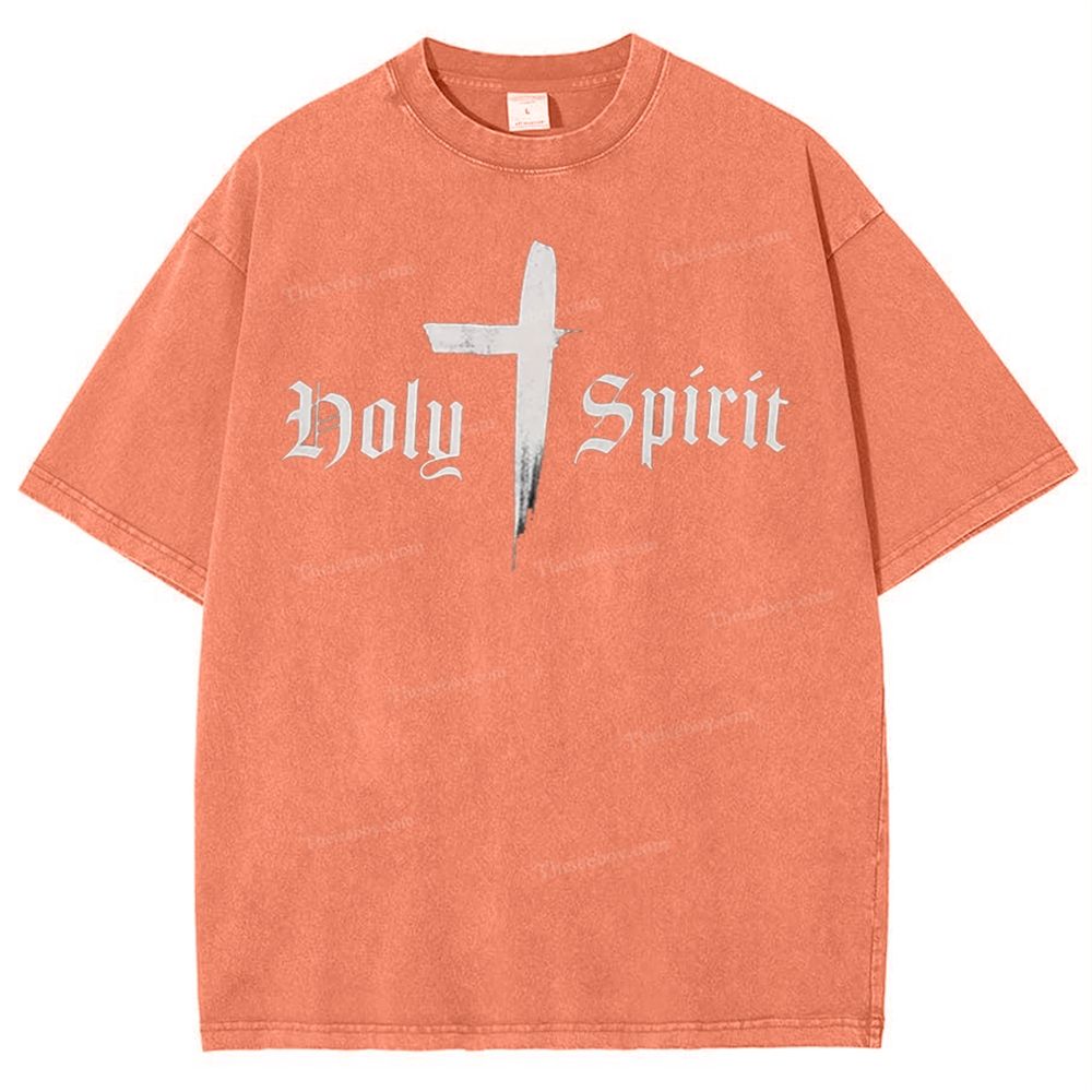 Holy Spirit Snowflake Vintage Washed T-Shirt