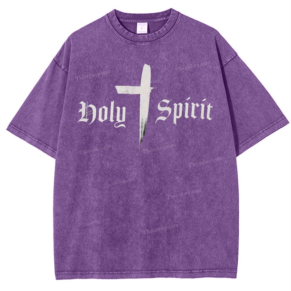 Holy Spirit Snowflake Vintage Washed T-Shirt