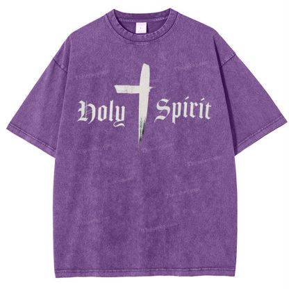 Holy Spirit Snowflake Vintage Washed T-Shirt