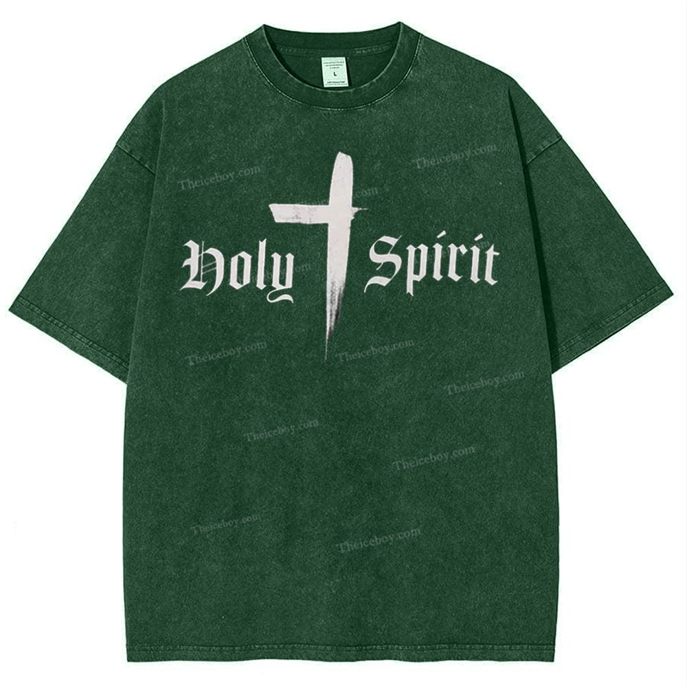 Holy Spirit Snowflake Vintage Washed T-Shirt